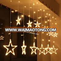 Christmas Lighting LED Fairy Star Curtain String luminarias Garland Decoration Wedding Holiday Light